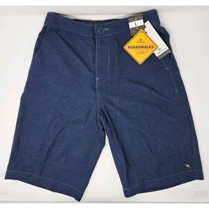 Rip Curl Boardwalks Mens Shorts L Blue Heathered Walkshort Swim Trunks NWT